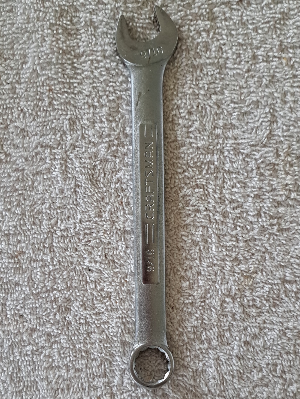 Vintage Craftsman 9/16 Inch 12 Point Combination Wrench-V-44696 "USA" Length 7"